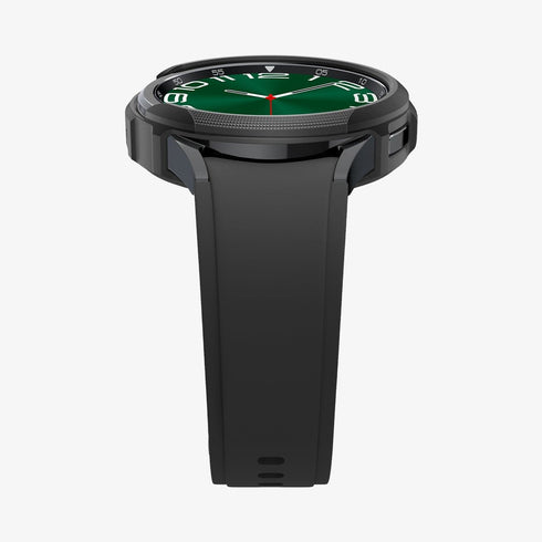 ACS06394 - Galaxy Watch 6 Classic (47mm) Case Liquid Air in matte black showing the front